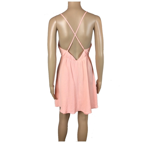 NWOT Flowy boho pink strappy dress - Picture 5 of 6